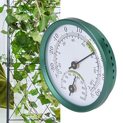 Wall Thermometer, Mini Wall Hanging no Batteries Required Thin Transparent  Dial Large Screen Hygrometer Clear Graduations Wall Indoor Outdoor  Thermometer Backyard Compost Thermometer for Greenhouses - Yahoo Shopping