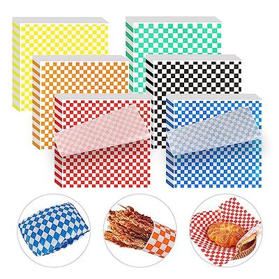 MARFOREVER 330 Sheets Variety Checkered Waxed Paper, 12 x 12 Inch