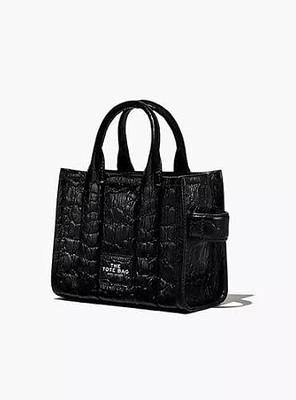 Marc Jacobs Black The Croc Micro Tote Bag