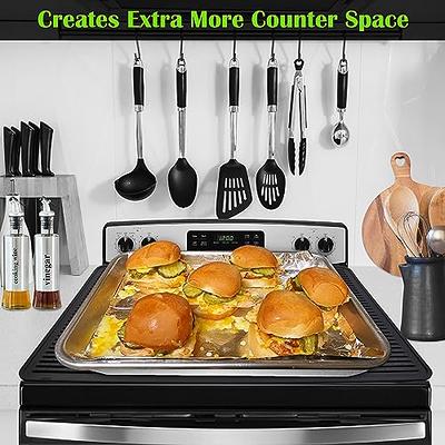 Stainless Steel Gas and Electric Stove Top Set, Stovetop Covers, Stove  Protector, Kitchen Baking Accessories, 4Pcs