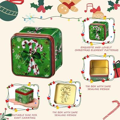 christmas tins with lids christmas candy tins Party Favor Tin Containers