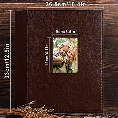 Lanpn Photo Album 11x14, Linen Hard Cover Acid Free Slip Slide in Photo  Albums Sleeves Holds 50 Top Load Vertical Only 11x14 Pictures (Blue)