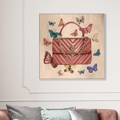 Rose Dreaming Trunk, Glam Flower Trunk Modern Pink Canvas Wall Art Print  for Bedroom - Bed Bath & Beyond - 36066078