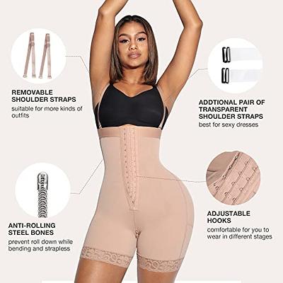 A Women Strapless Shapewear Bodysuit Butt Lifter Body Shaper Under Shorts  Tummy Control Full Body Shapewear,Suitable for Base Layering or Wear It