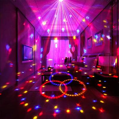 Stage Party Lights DJ Club Disco KTV Bar RGB Color LED Ball Rotating Stage  Light