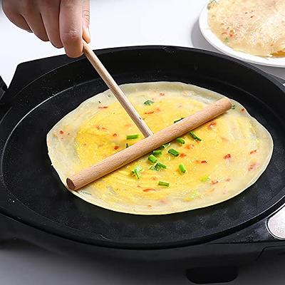 Flat Pancake and Crepe Pan With Spreader Brush & Spatula