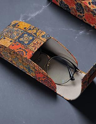 Hard Eyeglass Case With Belt Loop, PU Leather Glasses Case, Eyeglasses  Cases, Reading Glass Case, Spectacles Box For Eyeglass, Classic Style Brown