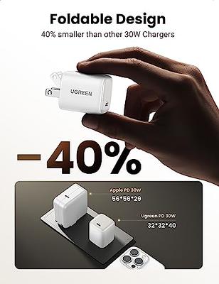 UGREEN Nexode 65W USB C Charger USB C Charger 3 Port GaN PD Charger PPS  Compatible with MacBook Pro/Air, iPhone 15 Pro Max, 15, 14 Pro Max, 14,  iPad Pro, Galaxy S23