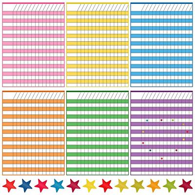 Mini Star Stickers Bundle 100 Sheets in Colors for Reward Behavior Chart, 