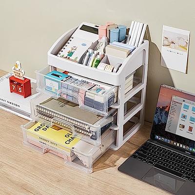 Desk Organizer with Drawers, 3 Drawers Storage Organizer, Desktop Storage  Drawers for Office Supplies, Plastic Stationary Organizer, Makeup  Organizer, Desk Storage Box for Office, School, Home - Yahoo Shopping