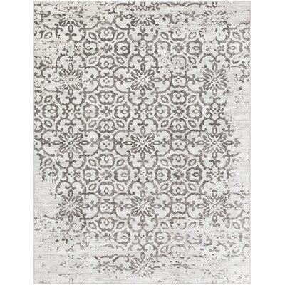 Copenhaver Power Loom Gray/Ivory Rug Ophelia & Co. Rug Size: Rectangle 5'3 x 7'1