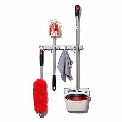 OXO Large Extendable Broom and Dustpan 2 Piece Upright Cleaning