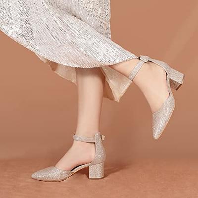 Be Mine Wide Fit Bridal Ruhi low block heeled sandals in ivory | ASOS