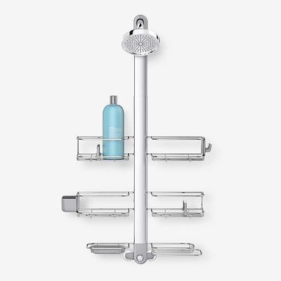 Simplehouseware Bathroom Hanging Shower Head Caddy Organizer, Chrome