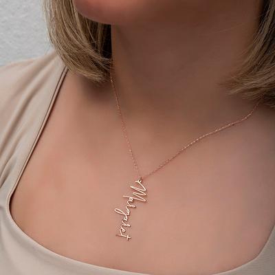 Signature Name Necklace (Rose Gold)