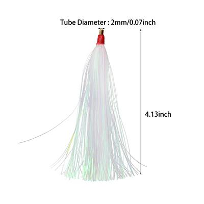 Fishing Teasers Tail - 10PCS Bucktail Teasers Mylar Flash Teaser