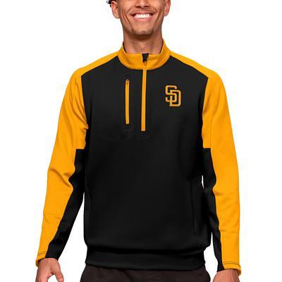 Men's Antigua Black San Diego Padres Victory Full-Zip Jacket