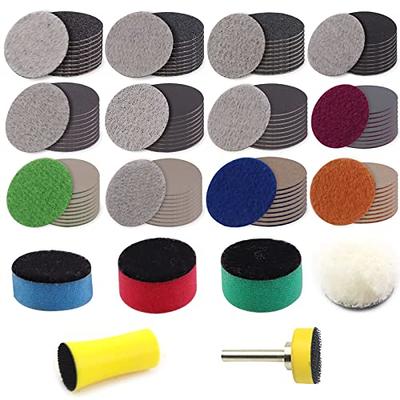 MAXMAN 126 pcs 1 Inch Sandpaper assortment 60-10000 Grit Wet Dry Sanding  Disc Backing Pads with 1/8 Shank Backing Pad sponge polishing pad headlight  cleaner and restorer kit for Metal Mirror, Jewelry - Yahoo Shopping