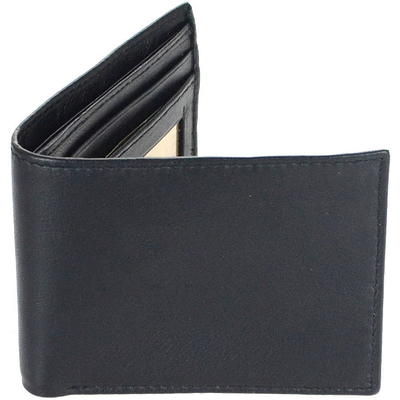 Genuine Dickies Men's Adult Slimfold Wallet with Chain Strap Black 