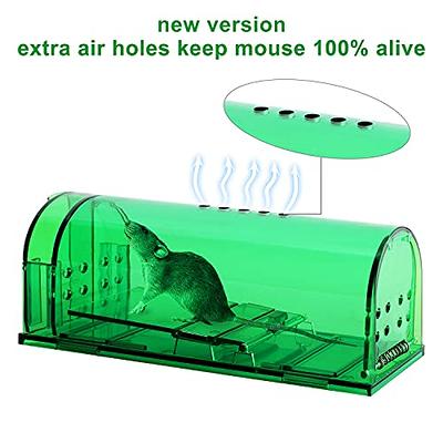 4 Pcs Humane Mouse Traps No Kill, Live Mouse Trap, Reusable Mice Trap Catch  for House & Outdoors