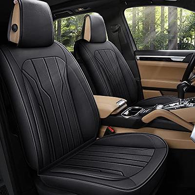 FREESOO Car Seat Cover, Leather Seat Covers Full Set Classic Breathable  Padded Automotive Seat Protector Most Sedan SUV Truck Universal with  Pillows