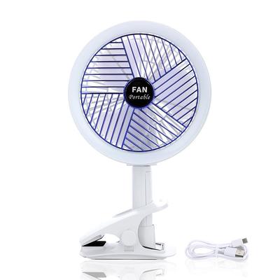 Desk Fan Small Table Fan Rechargeable Battery Operated Mini Fan 360 Degree  Rotation 5.1 Inch Portable Fan 4 Speed Usb Personal Fan For Home Office