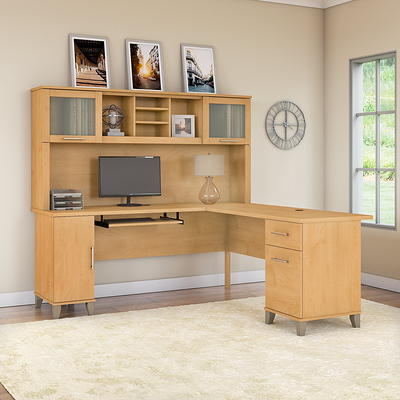 Bush Furniture Somerset 72W L Shaped Desk, Maple Cross (WC81410K) - Yahoo  Shopping