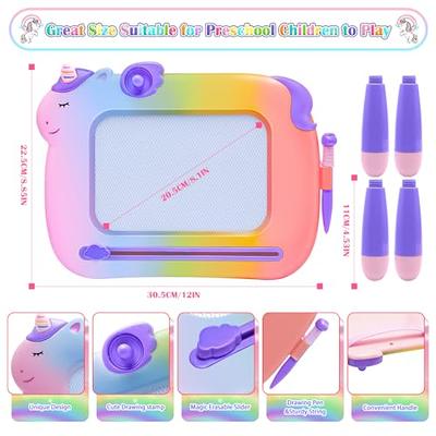 Toddler Toys for Girls Boys Age 3 4 5 6 Year Old Gift,Magnetic Drawing Board,Erasable  Magna Writing Doodle Board for Kids,Preschool Toddler Travel Toys Magnetic  Writing Board for Kids 