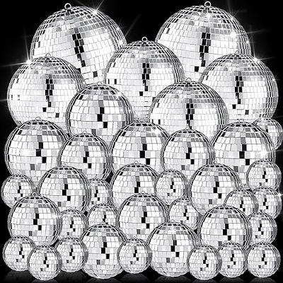 40 Pieces Disco Ball Straws 70s Mirror Disco Decorative Silver Straws Mini  Disco Straw Decor Disco Party Decorations for Dance Holiday Wedding