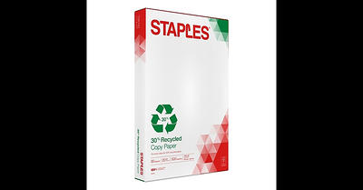 Staples 30% Recycled 11 x 17 Copy Paper, 20 lbs., 92 Brightness