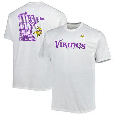 Men's Fanatics Branded Heathered Gray Minnesota Vikings Big & Tall Practice Long Sleeve T-Shirt