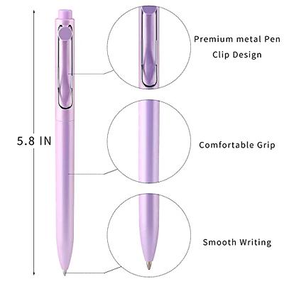 Drawdart 14 Pack Cute Ballpoint Pens for Note Taking,Pastel Pens Black Ink  Medium Point 1.0mm,Retractable Pretty Office Supplies for Women & Men, Best