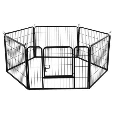  LUCKUP Empire Heavy Duty Dog Cage Metal Kennel and Crate for  Medium and Large Dogs, Pet Playpen with Four Wheels, Easy to Install, 38  inch, Black : Pet Supplies