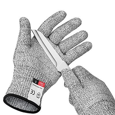 ZELIEVE 2pcs Cut Resistant Gloves, Cut Proof Gloves, Anti Cutting Gloves for Chefs, Kitchen Gloves for Cutting