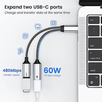 Elebase HDMI Male to USB-C Female Cable Adapter with Micro USB Power Cable, Hdmi