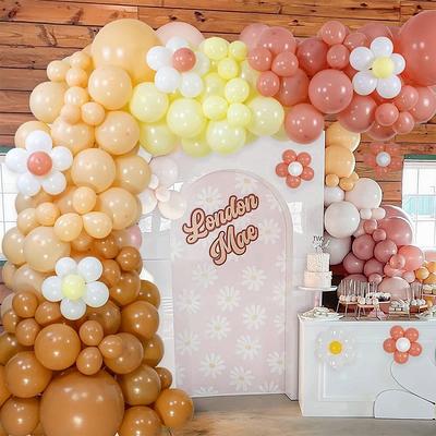 Daisy Pastel Balloons Garland Birthday Party Decorations Baby Shower Room  Layout Arch Set Light Macaron Groovy Balloon Party Supplies 