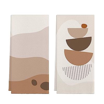 Boho Modern Kitchen Dish Towels, Polyester Absorbent Dry Cloth