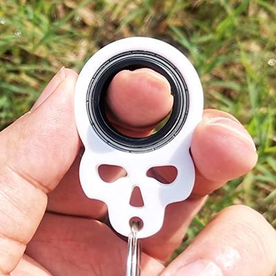 Ninja spinner Keychain Portable Fidget Key Ring for Teens Adults Finger  Exercise (Black, Red)