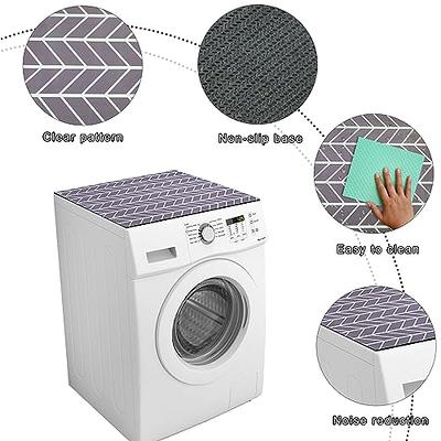 Washer and Dryer Top Protector Mat Rubber Waterproof Anti Slip Washable  Silicone Support Heat (23in x 15 in)