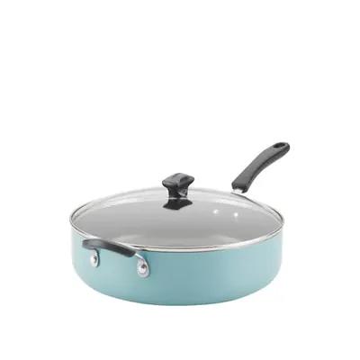 Oster Corbett Aluminum Nonstick Saucepan, 3.1 qt, Blue