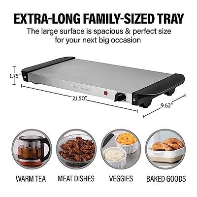  Electric Warming Tray with Adjustable Temperature, 2024 New  Upgrade Electric Heating Tray, Foldable Food Warmer Fast Heating, Electric Warming  Hot Plate Trays for Buffets Party to Keep Food Warm: Home 