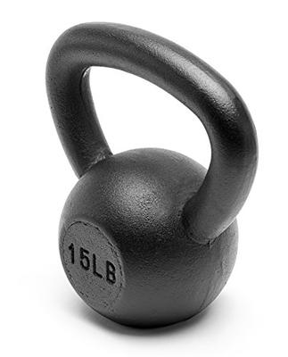 Unipack Powder Coated Solid Cast Iron Kettlebell Weights Set- 15lb+15lb -  Yahoo Shopping