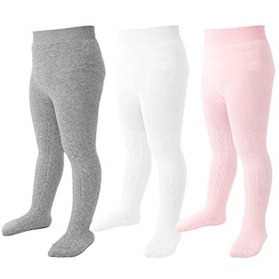 Baby Tights 3-6 Months Girl Seamless Cable Knit Leggings Cotton