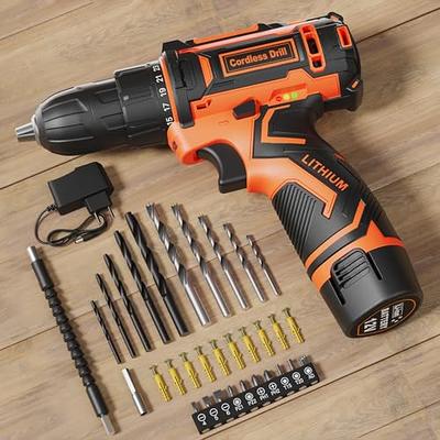 SnapFresh Cordless Drill - 20V Cordless Drill with Battery and