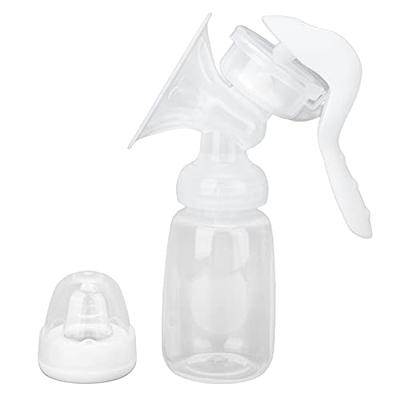 Elfzone Manual Breast Pump, Adjustable Suction Silicone Hand Pump  Breastfeeding, Small Portable Manual Breast Milk Catcher Baby Feeding Pumps  