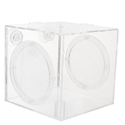 gazechimp Fishing Photo Tank Fish Viewing Box Acrylic Hatching Incubator  Clear Micro Landscape Fish Tank Fish Breeder Isolation Breeder Box with  Scale, S : : Pet Supplies