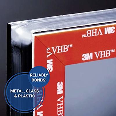 3M VHB Double Sided Tape, 1/2'' Wide inch, Very High Bond Waterproof  Mounting Tape, VHB Heavy Duty Foam Tape （4941 White） 