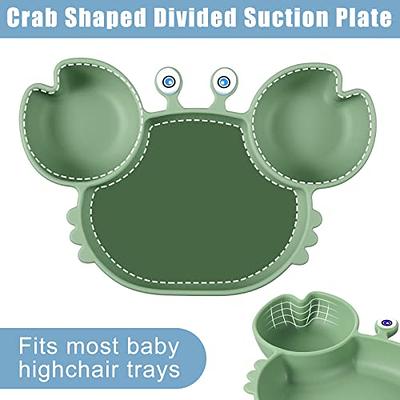 10 Pcs Baby Led Weaning Supplies, Silicone Baby Feeding Set with Crab Shape  Divided Plate Adjustable Bib Suction Bowl Soft Spoon Fork, Toddler Self  Eating Utensil Set - Yahoo Shopping