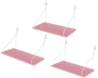 Wall Mounted Acrylic Shelf Racks, Set of 3