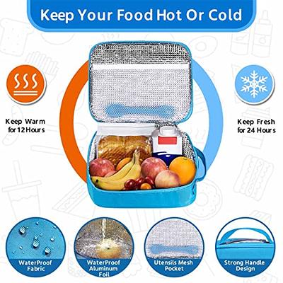 DaCool Food Thermos for Hot Food 16 Ounce Vacuum Stainless for Kids/Adults  Lunch Box Adults Bento Box 74 OZ All-in-One Stackable Lunch Box Containers